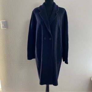 Madewell Cardigan Women’s Size Large Dark Navy Merino wool blend